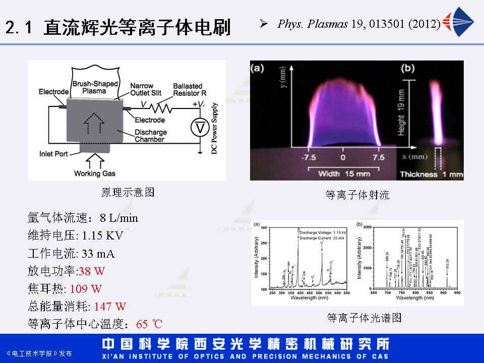 西安光機所湯潔研究員：增強型直流輝光放電等離子體射流研究進展