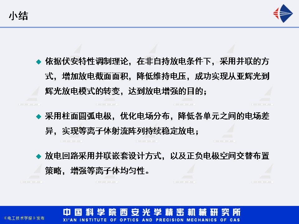 西安光機所湯潔研究員：增強型直流輝光放電等離子體射流研究進展