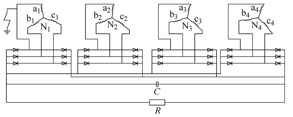 學(xué)術(shù)簡(jiǎn)報(bào)｜12相整流發(fā)電機(jī)接地方式對(duì)直流過電壓的影響