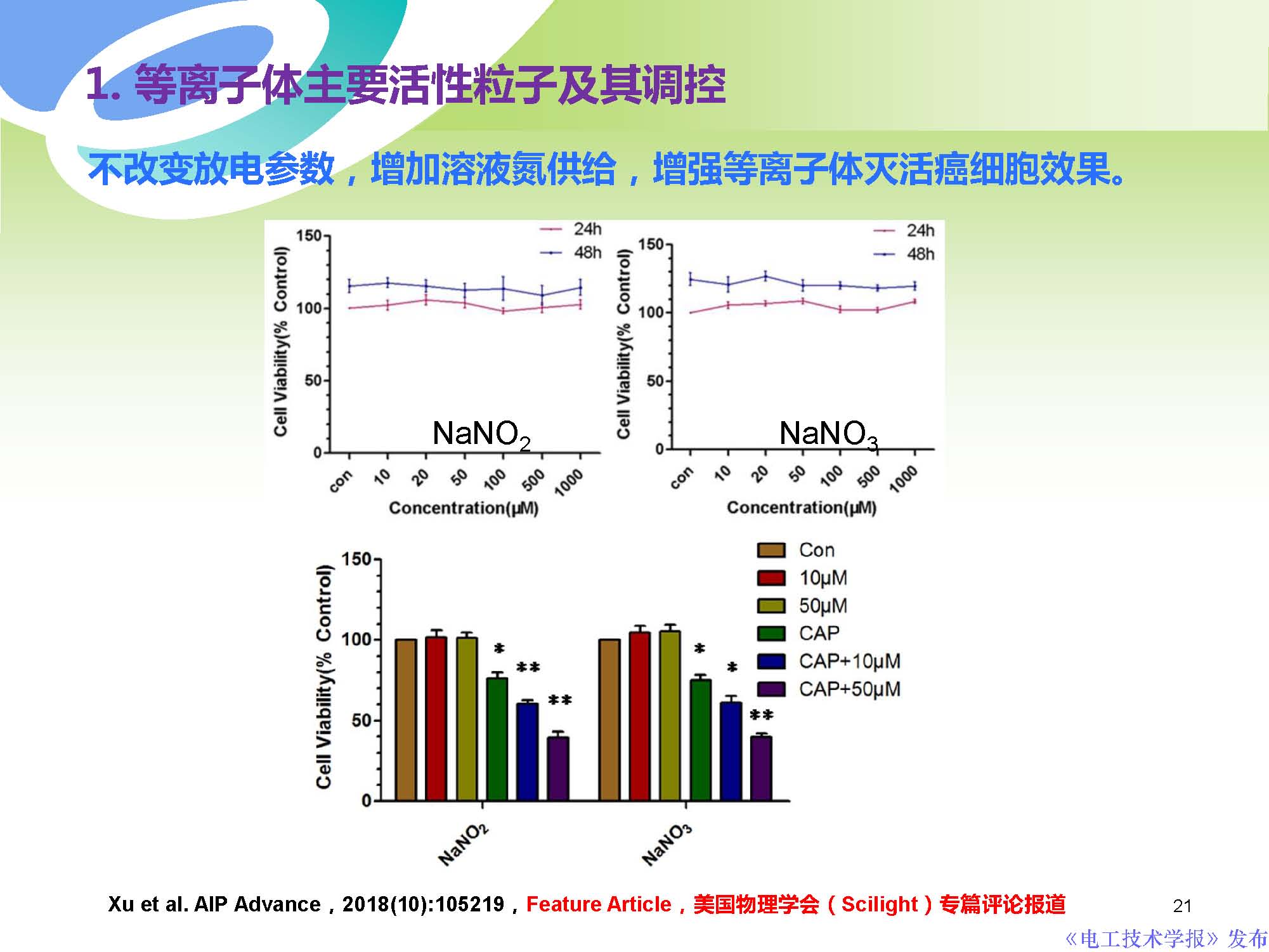 西安交通大學許德暉副教授：等離子體技術治療癌癥的最新研究進展