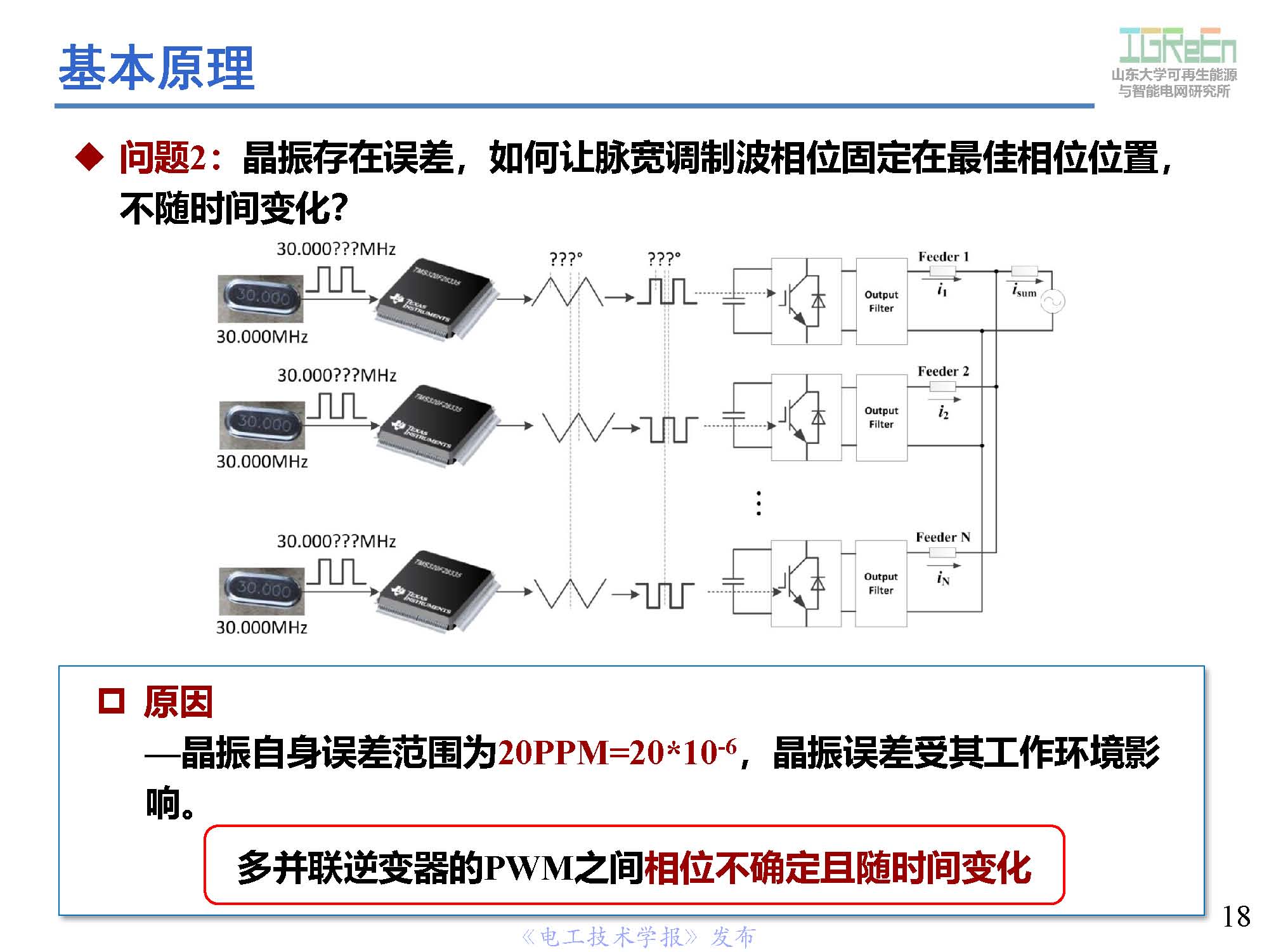 山東大學高峰教授：分布式并網(wǎng)變換器的脈寬調制協(xié)調控制